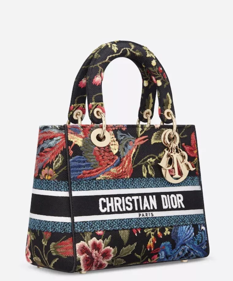 Dior Lady D Lite Bag with Multicolor Bird Embroidery South Africa Ubuy