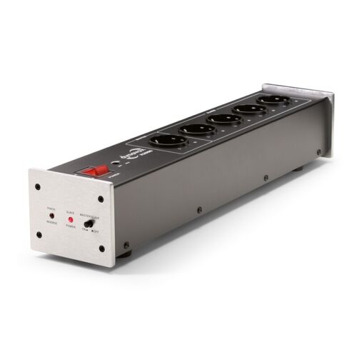 Dynavox HiFi-Steckdosenleiste X2000 silber mit Master-Slave und Phasenerkennung - Bild 2 von 5