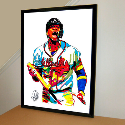 Ronald Acuna Jr Atlanta Braves Baseball Sports Poster Print Wall