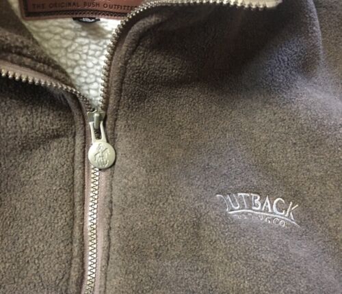 Outback Trading Co. Brown Plainsman Big Shirt Summit Zip Front Jacket Coat Sz M - Picture 3 of 8