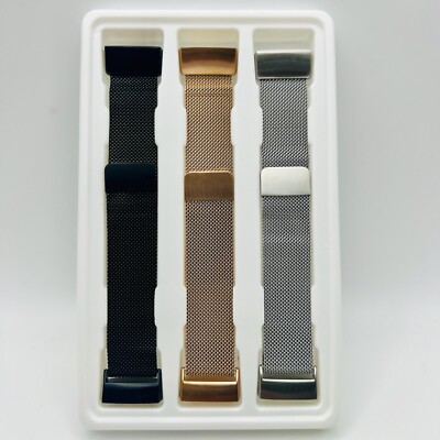 Large Size Adjustable Milanese Loop Mesh Band Strap for Fitbit Charge 2 Tracker