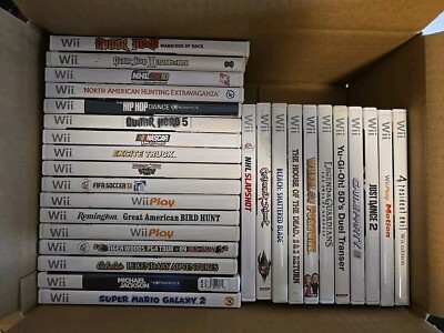 Nintendo Wii Game Lot 28 Games, Some Gems ALL CIB - Full List+Untested MINT READ