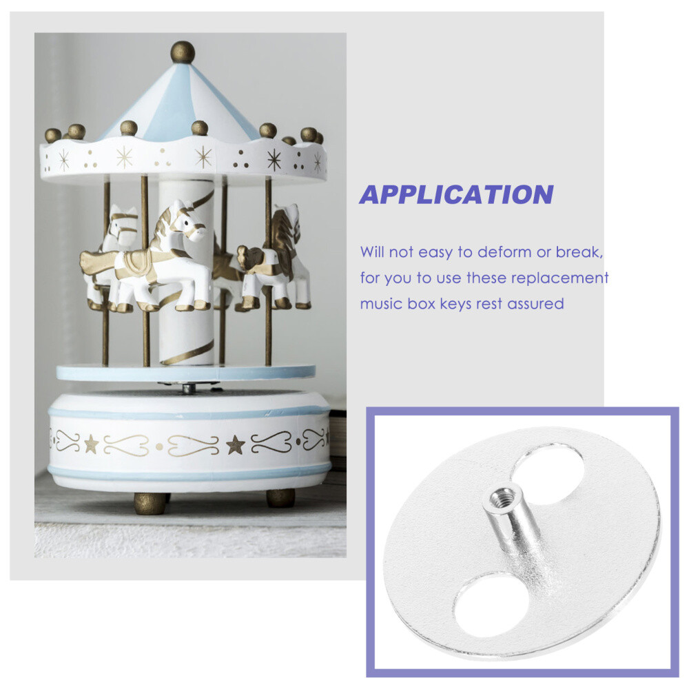 FRCOLOR DIY Musikbox Aufziehschlüssel Metall - Schmetterlingsform Ersatzteil Für Reparaturen