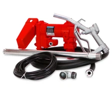 Gasoline Fuel Transfer Pump with Nozzle Kit 12V DC 20GPM For Gas Diesel Kerosene