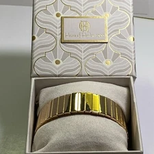 House Of Harlow 1960 Gold Tone 1” Stretch Bracelet NEW