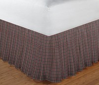 Patch Magic Dark Red And Black Plaid Fabric Dust Ruffle, King, New, Free Shippin on sale Patch Magic Dark Red And Black Plaid Fabric Dust Ruffle, King, New, Free Shippin on sale