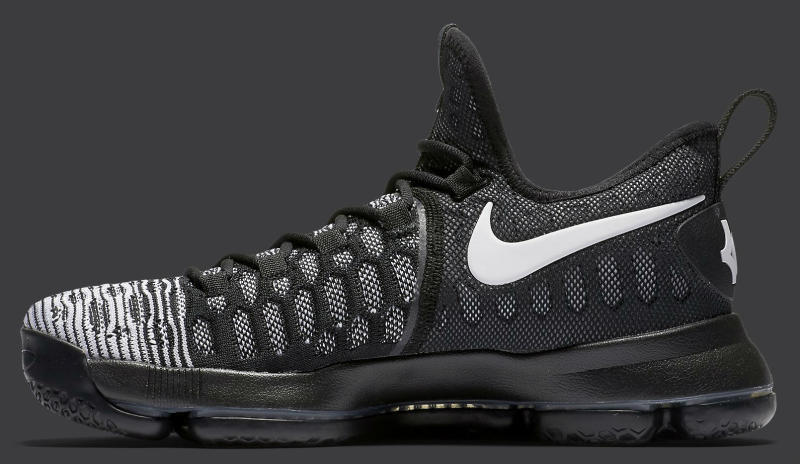 Nike KD 9 IX Oreo Black White Mic Drop Size 9. 843392-010 Jordan