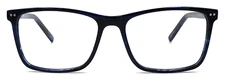 Toscani Eyeglasses Men's Square Frame T2090 Midnight Blue Acetate 54 16 140