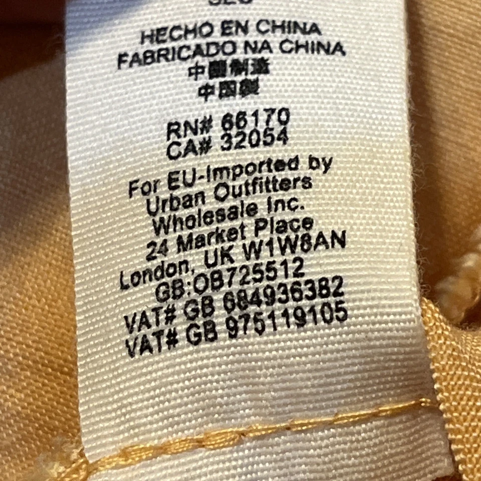 Free People Yellow Toned Jumpsuit Romper Front Wrap Tie Size XS - Image 4 of 4