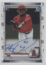 2020 Bowman Chrome Prospect Auto Hector Yan #CPA-HY Auto 1b8