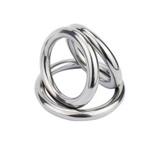 Stainless Steel Round Rings Heavy Duty Solid Metal O Ring Welded Smooth 10 16mm