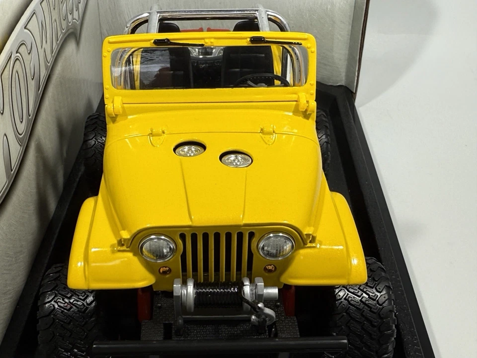 Jeep CJ-5 1/18 Hot Wheels personalizado modificado edición limitada vendedor de EE. UU. ¡Raro! 927989 Foto 4 de 4