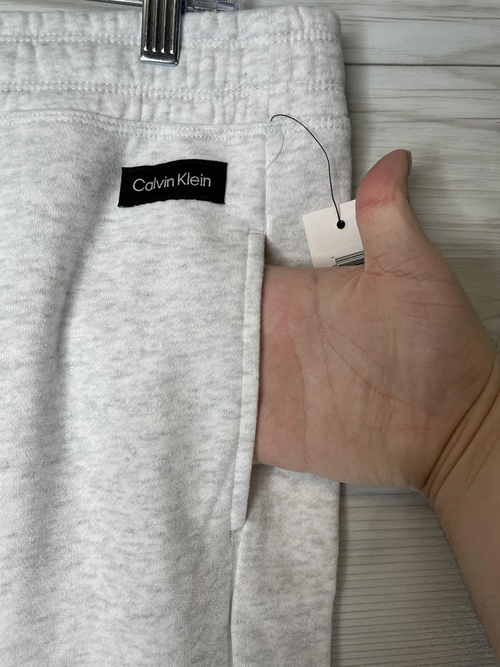 Pantalones deportivos Calvin Klein para mujer XL gris polar salón ropa deportiva pierna recta Foto 2 de 4