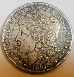 1881 CC Morgan Dollar Scarce Date XF Details No Reserve