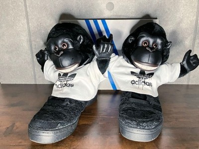 adidas Originals Jeremy Scott Gorilla Black Plush Sneaker 27cm w