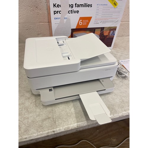HP Envy 6452e Wireless Inkjet Color All-in-One Printer, Print Copy Scan, White - Picture 3 of 10