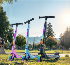 NEW SISIGAD Electric Scooter for Kids Ages 6-12 ,5.3" Wheel Kick Scooter mit LED