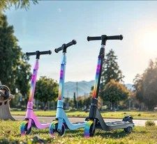 NEW SISIGAD Electric Scooter for Kids Ages 6-12 ,5.3" Wheel Kick Scooter mit LED