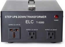 ELC T-5000 5000-Watt Voltage Converter Transformer - Step Up/Down - 110V/220V---