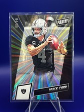 2019 Panini The National Rainbow Spokes - Derek Carr #4/50 Jersey Number JSY#