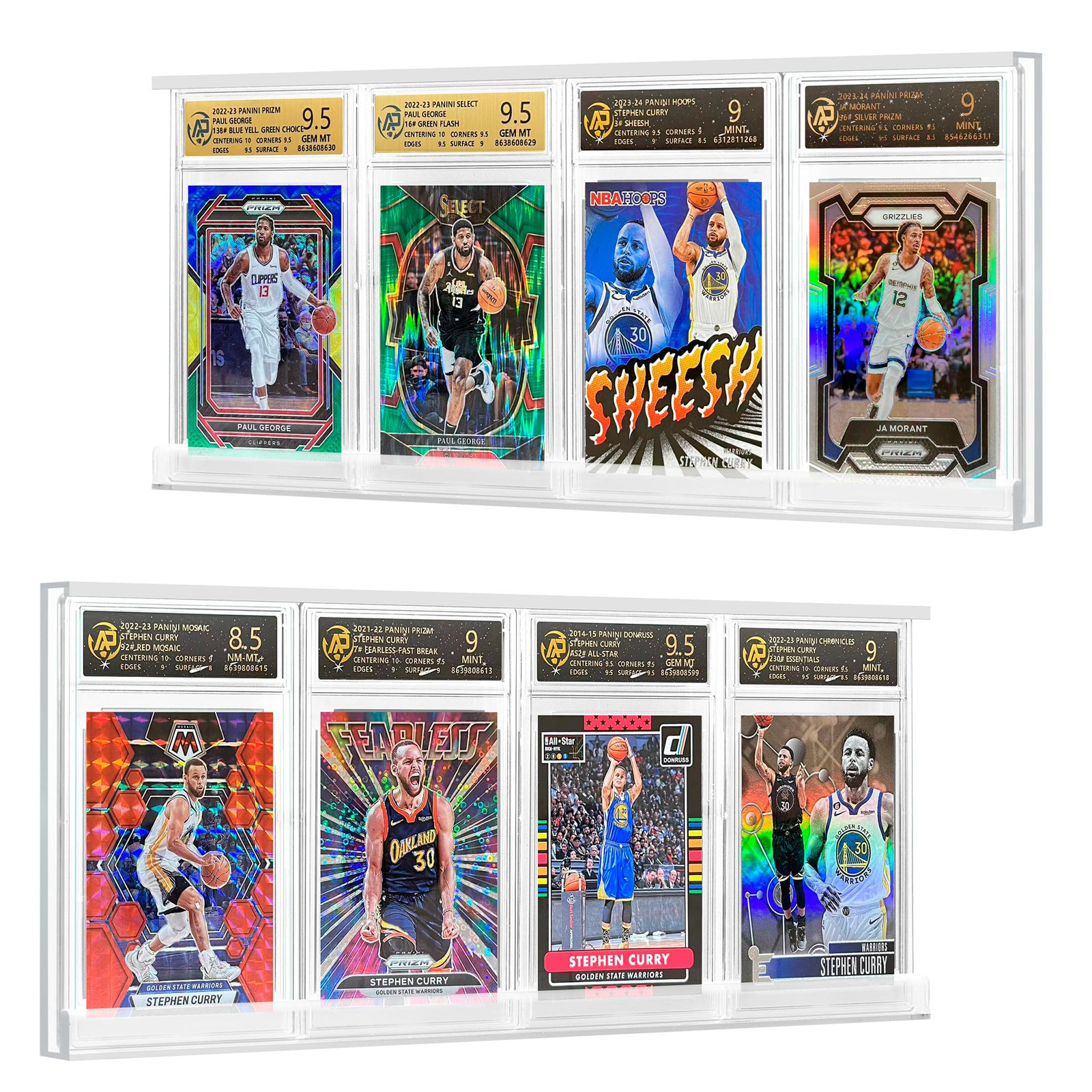 PSA Card Display Case, 4 Slots Holder for PSA-Graded Cards, Perfect for Displ...