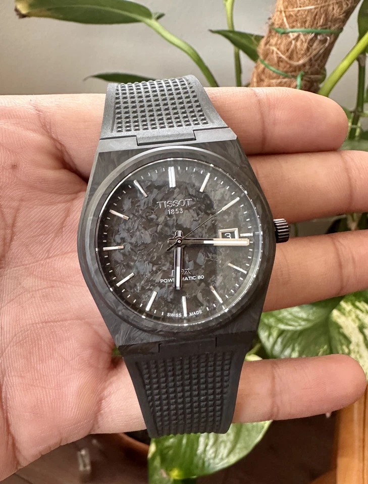 Reloj Hombre Raro Tissot PRX Powermatic Carbono Forjado Edición Limitada iflw Diver  Foto 2 de 4
