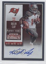 2015 Contenders Rookie Playoff Ticket 6/99 Kaelin Clay (Team Logo) #199 Auto w1w