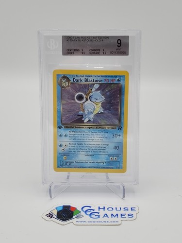 Dark Blastoise (1st Edition) graded BGS 9 for sale on eBay