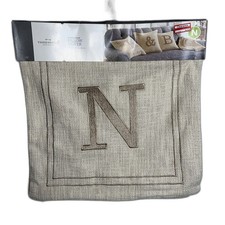 Threshold Monogram Throw Pillow Cover   18 x ...