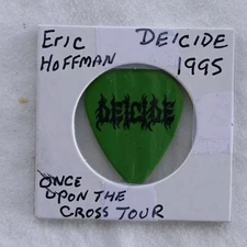 Deicide Guitar Pick Eric Hoffman Tour Issued Guitar Pick 1995 Tampa Death Metal