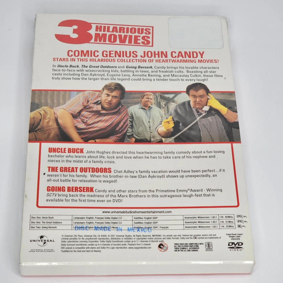 John Candy: Comedy Favorite Collection (DVD, 2007) Going Berserk Great Outdoors - Image 2 of 4