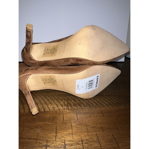 Stivaletti donna tacco espresso 10 scamosciati marroni a punta sacchetto carta - Foto 7 di 7