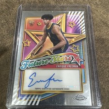 2024 -25 Topps Chrome Enrique Freeman Future Stars Rookie Auto Indiana Pacers