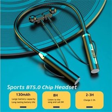 Wireless Bluetooth 5.0 Neckband Earphones HiFi Stereo Magnetic Earbuds