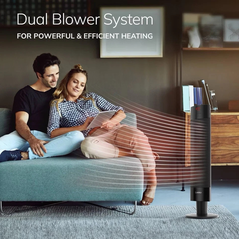 Lasko Ceramic Pedestal Heater with Remote Control: 1500W - Image 2 of 4