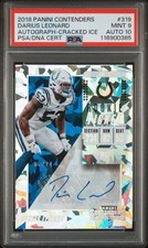 Darius Leonard PSA 9 10 2018 Contenders /24 Cracked Ice Rookie Ticket Auto RC