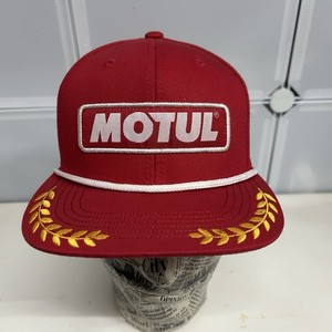 Casquette Motul Vintage - Rouge, Taille XL, Coton - Occasion, Style Routier Américain