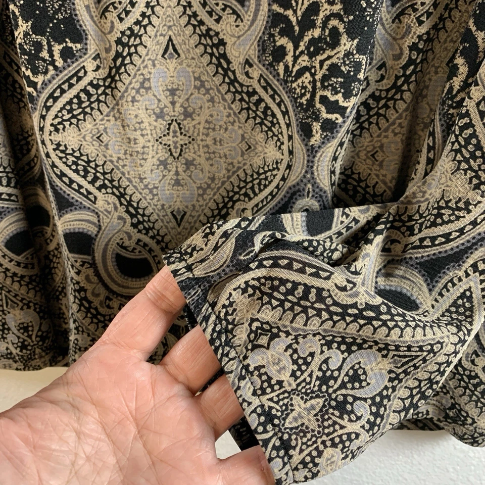 Mujer Milkmaid Babydoll Malla Transparente Top Talla XL Fairy Grunge Boho Y2K Gitano Foto 3 de 4