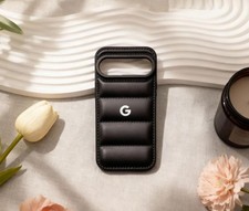 NUEVO Funda blanda Google Pixel 9 Pro color sólido funda de silicona líquida negra