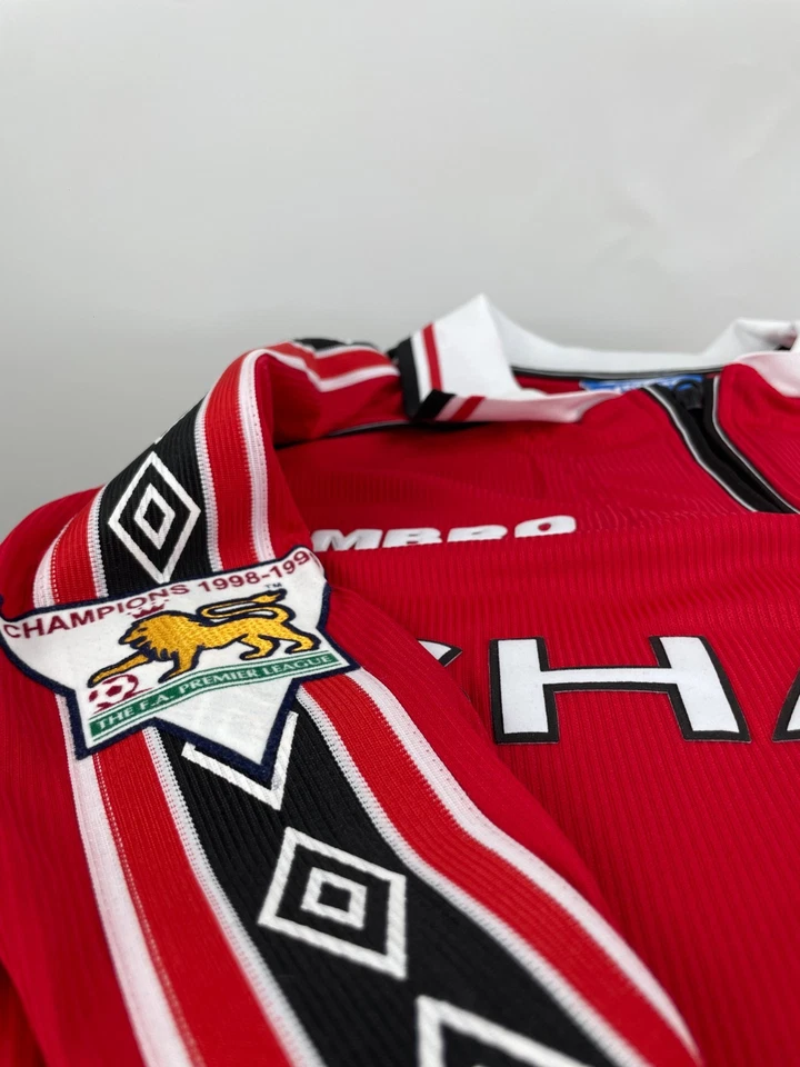 Camiseta manga larga local Manchester United 1998/1999 - David Beckham #7 Foto 3 de 4