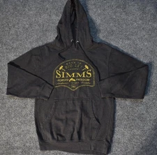 SIMMS - Men’s Small - Gray Cotton Blend Hooded Pull-Over Sweatshirt