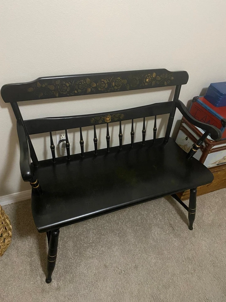 BANCO VINTAGE ORO NEGRO S. BENT & BROTHERS 1867 Foto 3 de 4