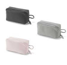 Muji Wrinkle Nylon Wide Opening Pouch S 3 Colors Available 11x6 x3.5cm US Seller