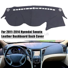 Leather Dashboard Dash Cover Dashmat Mat Carpet pad For 2011-2014 Hyundai Sonata