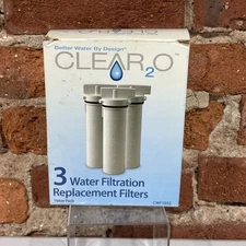 3x Brand New Clear2O  CWF1032 Water Filtration Replacement Filters Open Box