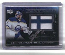 Ukko-Pekka Luukkonen #/99 2021-22 SPx UD Black Pride of a Nation