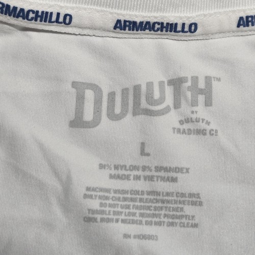 Duluth Shirt Mens Large White Armachillo Performance Quick Dry Cooling - Picture 2 of 7