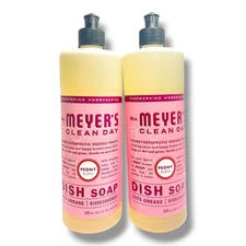 *Mrs. Meyer's Clean Day Dish Soap Peony Scent 16fl.oz./473ml LOT OF 2