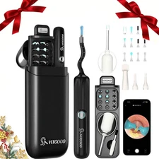 All-in-One Ear Wax Cleaner – 1080P Camera, 3 Tools & Case – for All Ages