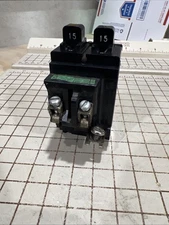 P1515 Pushmatic Bulldog ITE Gould 1515 Twin Duplex BREAKER 15 Amp No CLT Tab